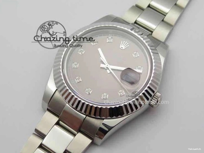DateJust SS Diam Bracelet II Best SS Edition Maker On BP SA3136 Dial 41mm Gray 0314